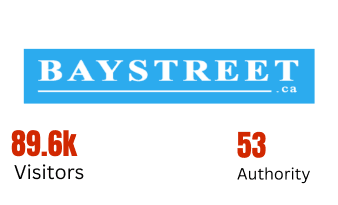 Baystreet.ca media partner - 89.6k visitors