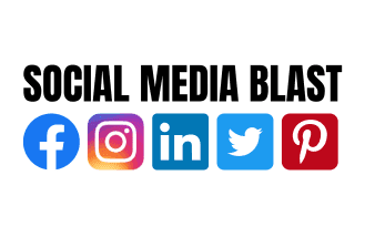 Social Media Blast - Facebook, Instagram, LinkedIn, Twitter and Pinterest distribution